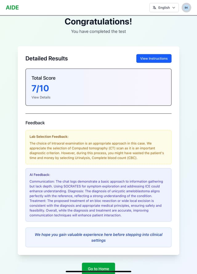 AIDE Application Interface